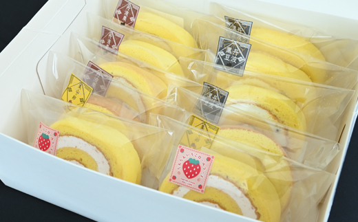 丹波の味覚のロールケーキ 4種 10個セット 