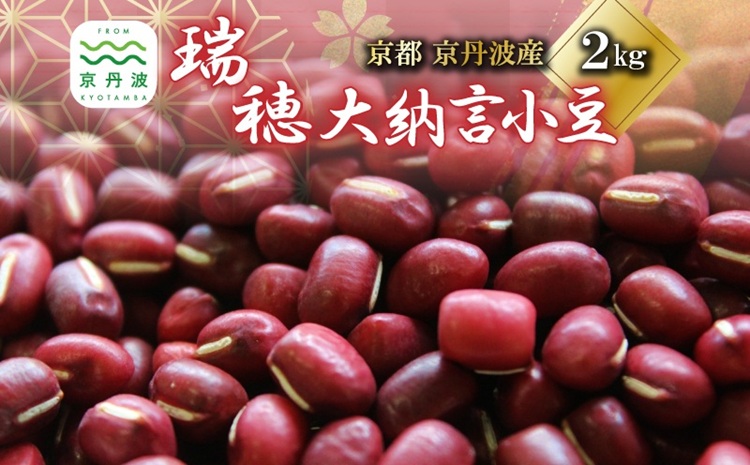 瑞穂大納言小豆 2kg 【地域限定 京丹波町産 ブランド 小豆 あずき あんこ 赤飯 京都 】