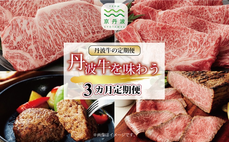 【3回定期便】丹波牛を味わう定期便 3カ月連続 定期便 ( 定期便 和牛 黒毛和牛 京都 丹波 丹波牛 牛肉 すき焼き 焼肉 ステーキ ローストビーフ 霜ふり 赤身 赤身肉 ) ※北海道・沖縄・その他離島への配送不可 [091IZ001R]