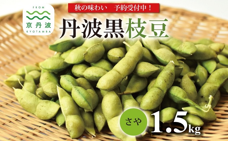 ≪先行予約≫丹波黒枝豆 さや 1.5kg（京都 京丹波町産 丹波黒大豆）≪秋だけの期間限定 数量限定≫【季節限定 おつまみ 枝豆 えだまめ 地域限定 黒豆 ご当地グルメ 特産品】※北海道・沖縄は配送不可 [010KK002L]