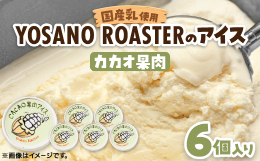 カカオ果肉入りアイス　6個入　バニラアイスと甘酸っぱい果肉が相性バツグンのアイスクリーム【配送不可地域：離島】【1623418】