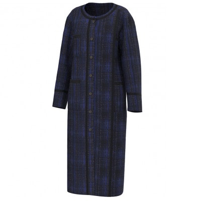 【リボン織×MIZEN】アシンメトリックプリーツコート レディス 絹紐織　「勝」【1655199】