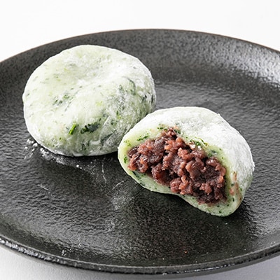 草もち24個(6個入り×4パック) 自家製つぶあんを使用した香り高いよもぎ餅(草餅・和菓子)【配送不可地域：離島】【1006647】