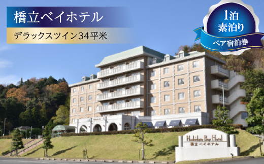 【橋立ベイホテル】ペア宿泊券　1泊素泊り　デラックスツイン34平米【1476099】