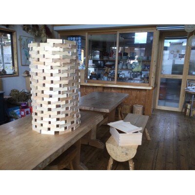 森の美しさを守る　与謝野ヒノキの木箱入り積木(240ピース) 　自然素材の子供用おもちゃ　キッズ向け【1584972】