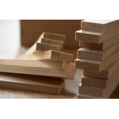 森の美しさを守る　与謝野ヒノキの木箱入り積木(120ピース) 　自然素材の子供用おもちゃ　キッズ向け【1584971】