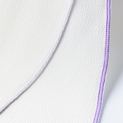 丹後ちりめん「ちりめん美人」シルクボディタオル パープル　肌に優しいシルク100%　京都与謝野町より【1605753】