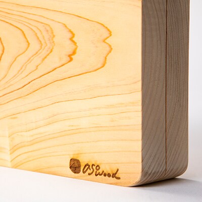 天然ヒノキ使用　立体フォトフレーム　縦15cm×横11cm×奥行3.7cm【1550246】