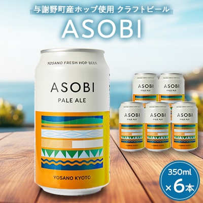 【与謝野町産ホップ使用クラフトビール】 ASOBI(アソビ)　350ml ×6本　ペールエール【1248904】