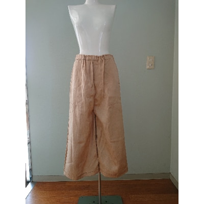 丹後シルク　原木染ガウチョパンツ【1221023】