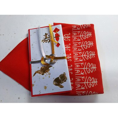 正絹ちりめん友禅風呂敷　寿/桐箱入り【1243176】