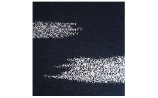 友禅風呂敷　雲霞(紺地に銀)1枚【1082268】