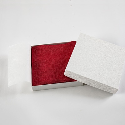 洗える丹後ちりめん「ちりめん美人」シルククッションカバー(レッド)【1473972】