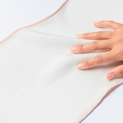 丹後ちりめん「ちりめん美人」シルクボディタオル オレンジ　肌に優しいシルク100%　京都与謝野町より【1605750】