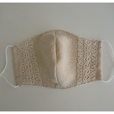 丹後ちりめん　シルクマスク(シルクレース)【1221015】