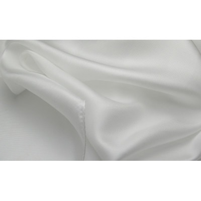 シャリ感のあるシルクツイル綾織 無地ロング 白スカーフ 3枚セット 35cm×145cm 草木染め可【1274275】