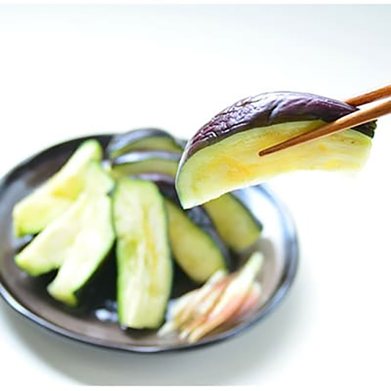 大阪・泉州特産水なす漬　食べ比べセット (ぬか漬×2・カット液漬×2・姿液漬×2)【岸和田ブランド認定品】