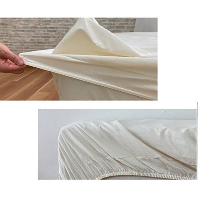 シーツ ダブル 140×200×30cm キナリ 自然のままのピュアコットン ベッドカバー ボックスシーツ ベッドシーツ ベッド ボックス 綿シーツ 綿 綿100 PUBX-W 日本製 寝具 大阪府 岸和田市