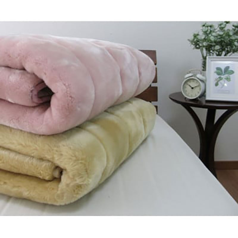 敷きパッド ダブル 140×205 ピンク 贅沢 リッチ ファー ボリューム 敷パッド ベッド パッド マット ベッドパッド シーツ 日本製 寝具 大阪府 岸和田市