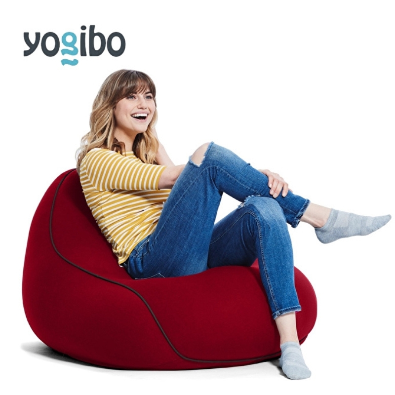ヨギボー ラウンジャー ワインレッド Yogibo Lounger ビーズクッション 1人掛け 背もたれ ローソファ パーソナルチェア 一人暮らし ゲーム 洗えるカバー 家具 ギフト 大阪府 岸和田市