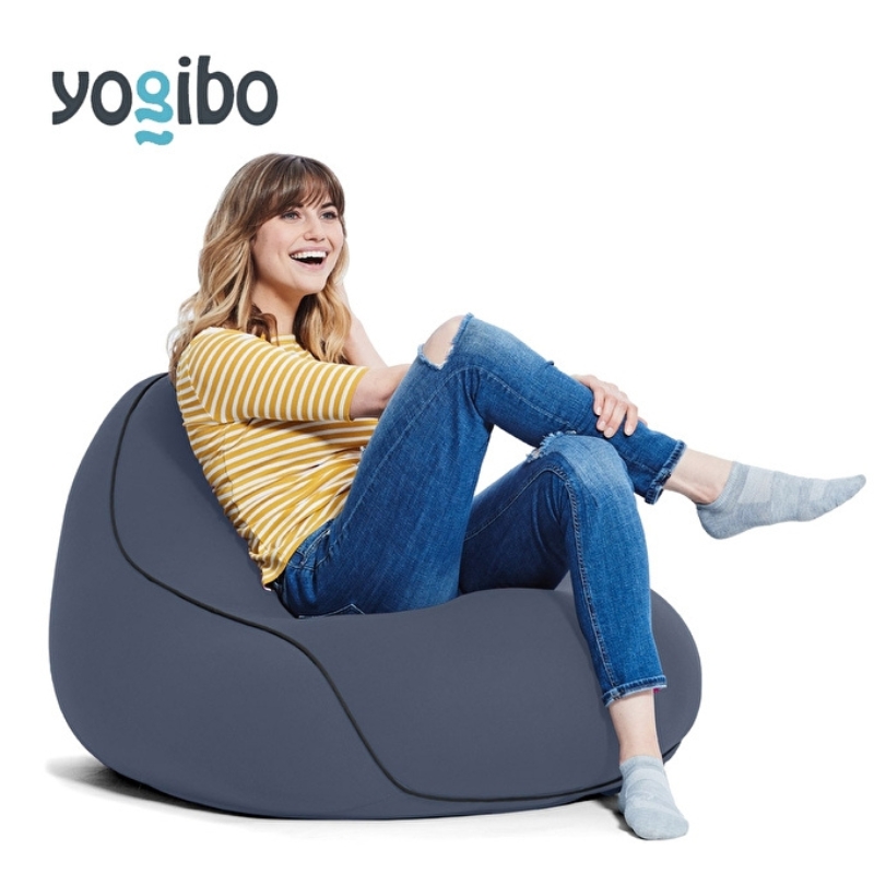 ヨギボー ラウンジャー ネイビーブルー Yogibo Lounger ビーズクッション 1人掛け 背もたれ ローソファ パーソナルチェア 一人暮らし ゲーム 洗えるカバー 家具 ギフト 大阪府 岸和田市