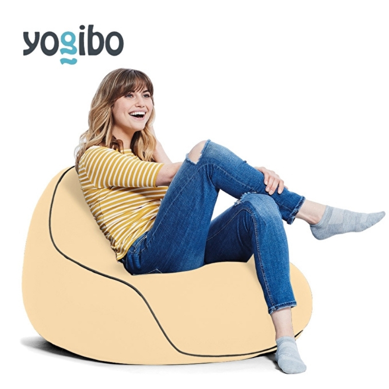 ヨギボー ラウンジャー クリームホワイト Yogibo Lounger ビーズクッション 1人掛け 背もたれ ローソファ パーソナルチェア 一人暮らし ゲーム 洗えるカバー 家具 ギフト 大阪府 岸和田市
