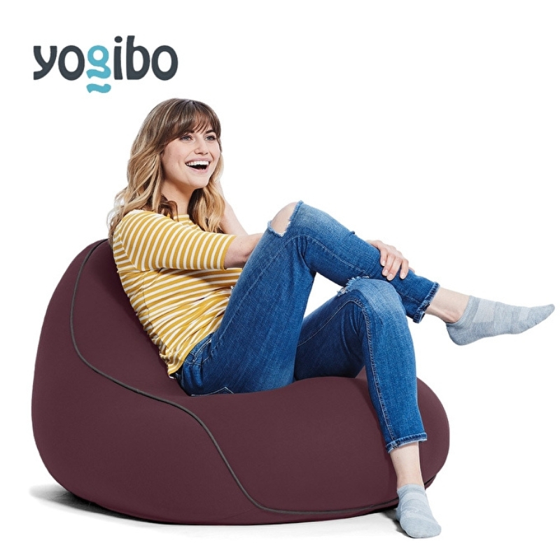 ヨギボー ラウンジャー ディープパープル Yogibo Lounger ビーズクッション 1人掛け 背もたれ ローソファ パーソナルチェア 一人暮らし ゲーム 洗えるカバー 家具 ギフト 大阪府 岸和田市