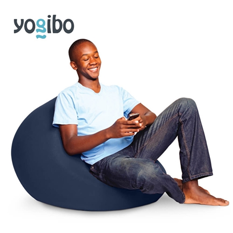 ヨギボー ミニ ネイビーブルー Yogibo Mini ビーズクッション 1人掛け ローソファ 座椅子 コンパクト 一人用 洗えるカバー インテリア 家具 ギフト 大阪府 岸和田市