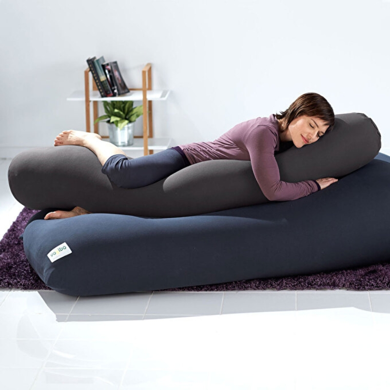 ビーズクッション ヨギボー ロールマックス ダークグレー Yogibo Roll Max 抱き枕 特大 ロングクッション 妊婦 マタニティ 洗えるカバー 寝具 快適 ギフト プレゼント おしゃれ おすすめ 結婚祝い 誕生日 贈り物