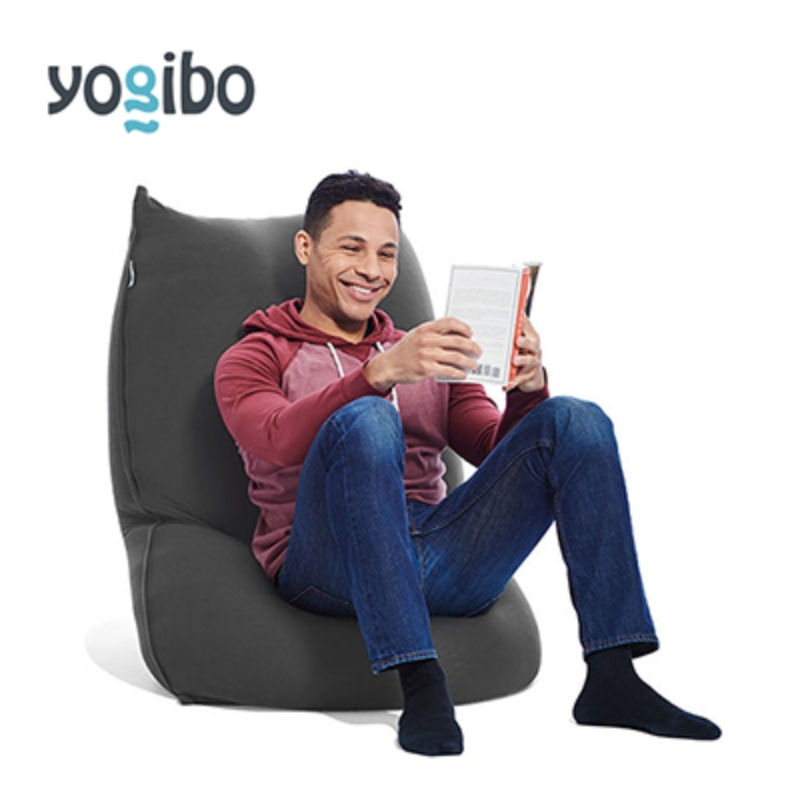 ヨギボー ライト ダークグレー Yogibo Lite ビーズクッション 1人掛け ローソファ スリム 軽量 コンパクト 新生活 省スペース 洗えるカバー インテリア 家具 ギフト 大阪府 岸和田市