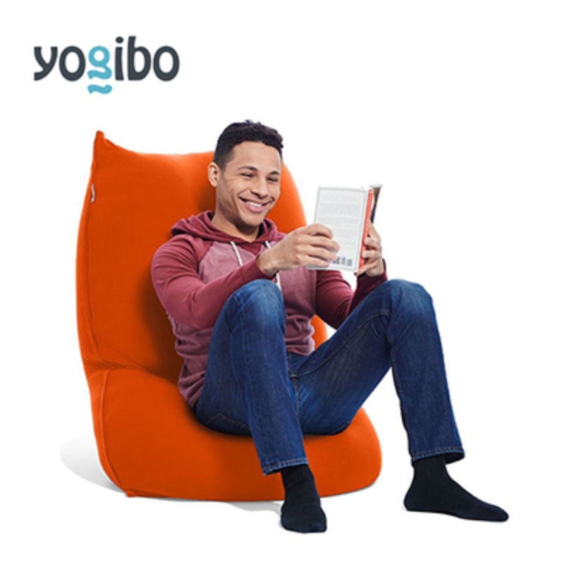 ヨギボー ライト オレンジ Yogibo Lite ビーズクッション 1人掛け ローソファ スリム 軽量 コンパクト 新生活 省スペース 洗えるカバー インテリア 家具 ギフト 大阪府 岸和田市