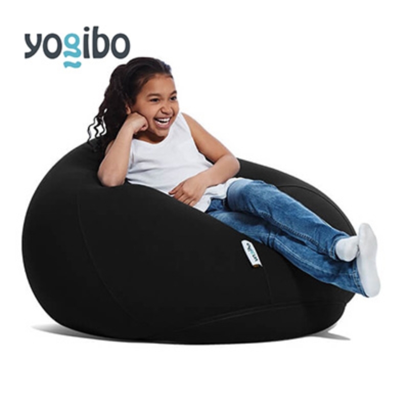 ヨギボー ドロップ ブラック Yogibo Drop ビーズクッション 丸型 水滴型 1人掛け ローソファ 座椅子 持ち運び 洗えるカバー インテリア 家具 ギフト 大阪府 岸和田市