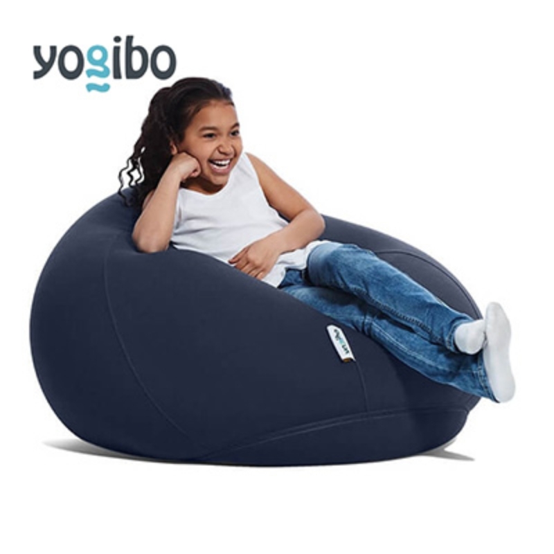 ヨギボー ドロップ ネイビーブルー Yogibo Drop ビーズクッション 丸型 水滴型 1人掛け ローソファ 座椅子 持ち運び 洗えるカバー インテリア 家具 ギフト 大阪府 岸和田市