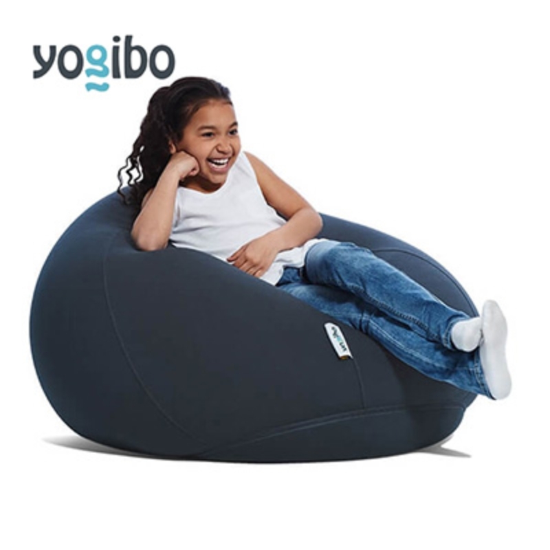 ヨギボー ドロップ ダークグレー Yogibo Drop ビーズクッション 丸型 水滴型 1人掛け ローソファ 座椅子 持ち運び 洗えるカバー インテリア 家具 ギフト 大阪府 岸和田市