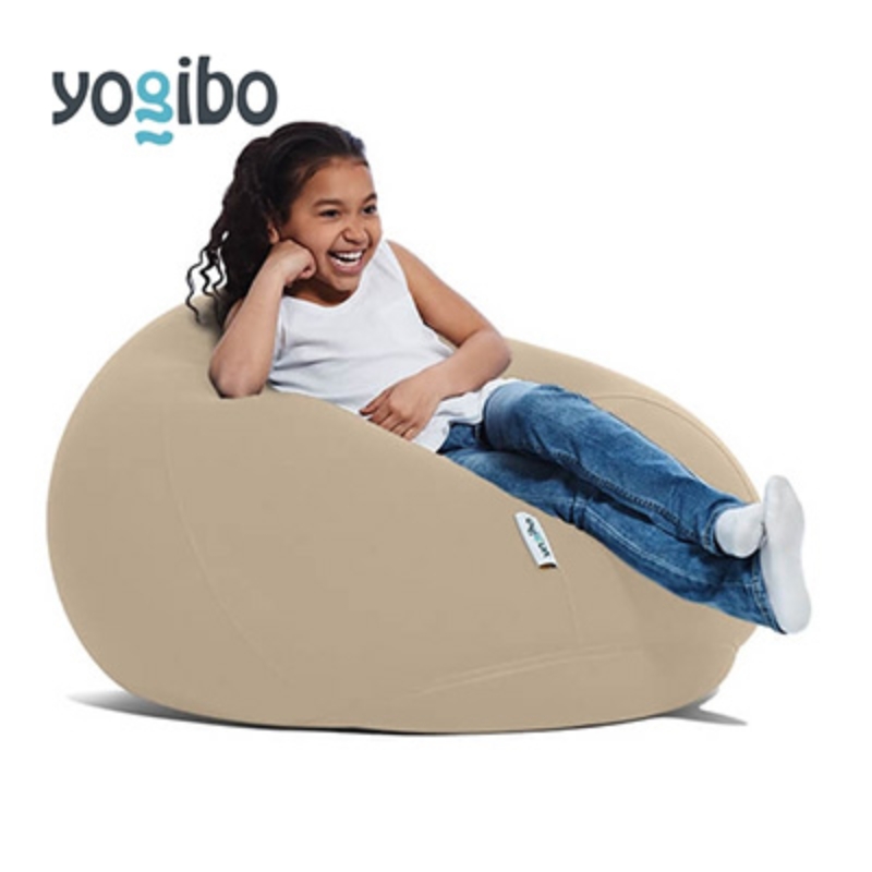 ヨギボー ドロップ ライトグレー Yogibo Drop ビーズクッション 丸型 水滴型 1人掛け ローソファ 座椅子 持ち運び 洗えるカバー インテリア 家具 ギフト 大阪府 岸和田市