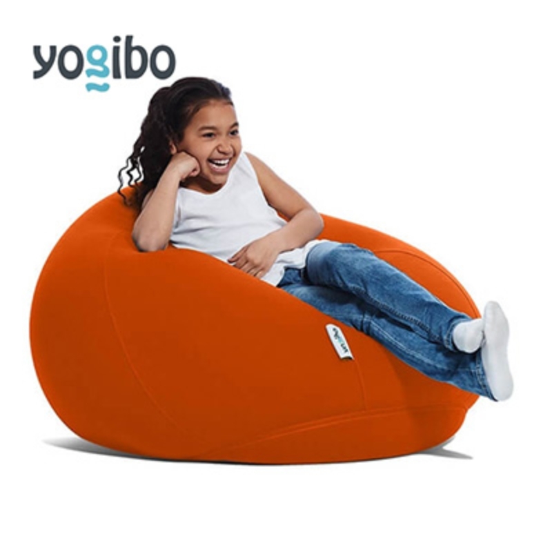 ヨギボー ドロップ オレンジ Yogibo Drop ビーズクッション 丸型 水滴型 1人掛け ローソファ 座椅子 持ち運び 洗えるカバー インテリア 家具 ギフト 大阪府 岸和田市
