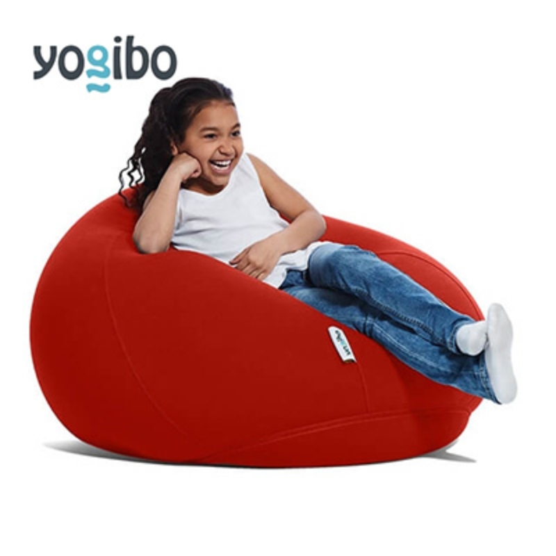 ヨギボー ドロップ レッド Yogibo Drop ビーズクッション 丸型 水滴型 1人掛け ローソファ 座椅子 持ち運び 洗えるカバー インテリア 家具 ギフト 大阪府 岸和田市