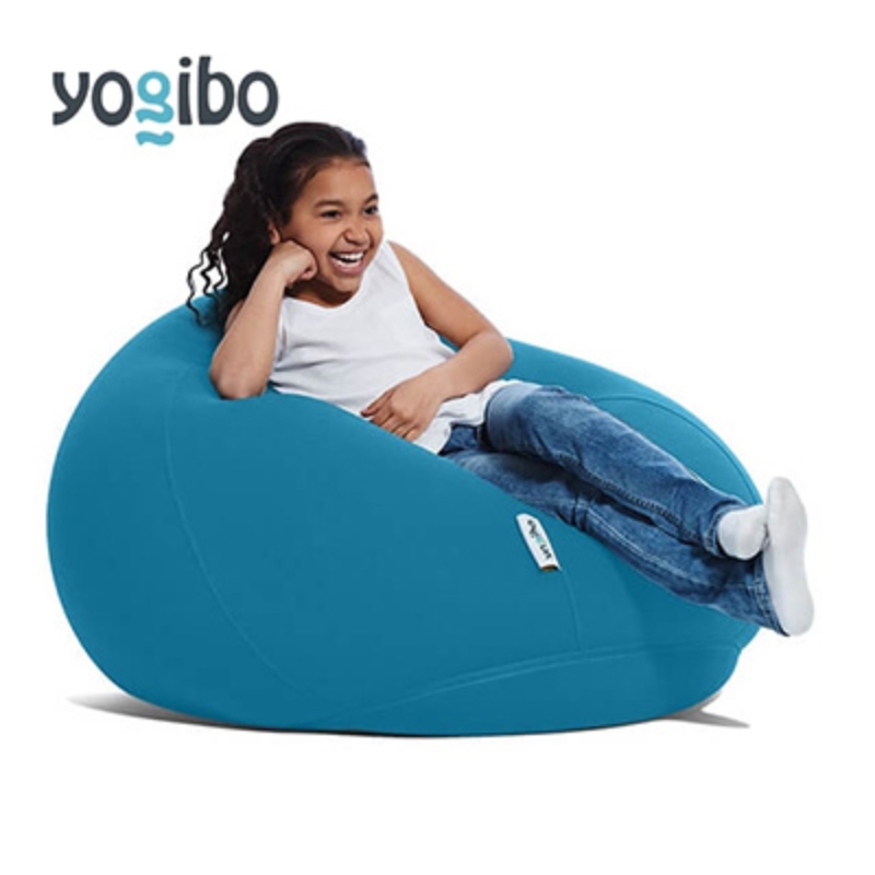 ヨギボー ドロップ アクアブルー Yogibo Drop ビーズクッション 丸型 水滴型 1人掛け ローソファ 座椅子 持ち運び 洗えるカバー インテリア 家具 ギフト 大阪府 岸和田市