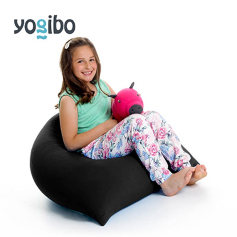 ヨギボー ピラミッド ブラック Yogibo Pyramid ビーズクッション 子ども用 小型 座椅子 三角形 持ち運び キッズ 洗えるカバー 家具 ギフト 大阪府 岸和田市