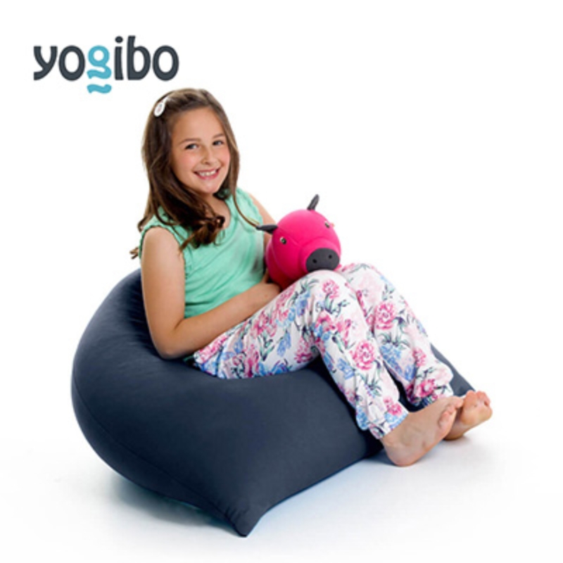 ヨギボー ピラミッド ネイビーブルー Yogibo Pyramid ビーズクッション 子ども用 小型 座椅子 三角形 持ち運び キッズ 洗えるカバー 家具 ギフト 大阪府 岸和田市