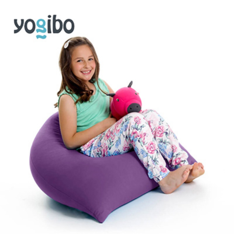 ヨギボー ピラミッド パープル Yogibo Pyramid ビーズクッション 子ども用 小型 座椅子 三角形 持ち運び キッズ 洗えるカバー 家具 ギフト 大阪府 岸和田市