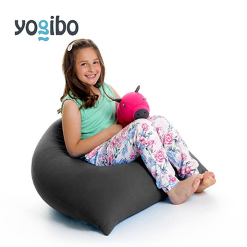 ヨギボー ピラミッド ダークグレー Yogibo Pyramid ビーズクッション 子ども用 小型 座椅子 三角形 持ち運び キッズ 洗えるカバー 家具 ギフト 大阪府 岸和田市