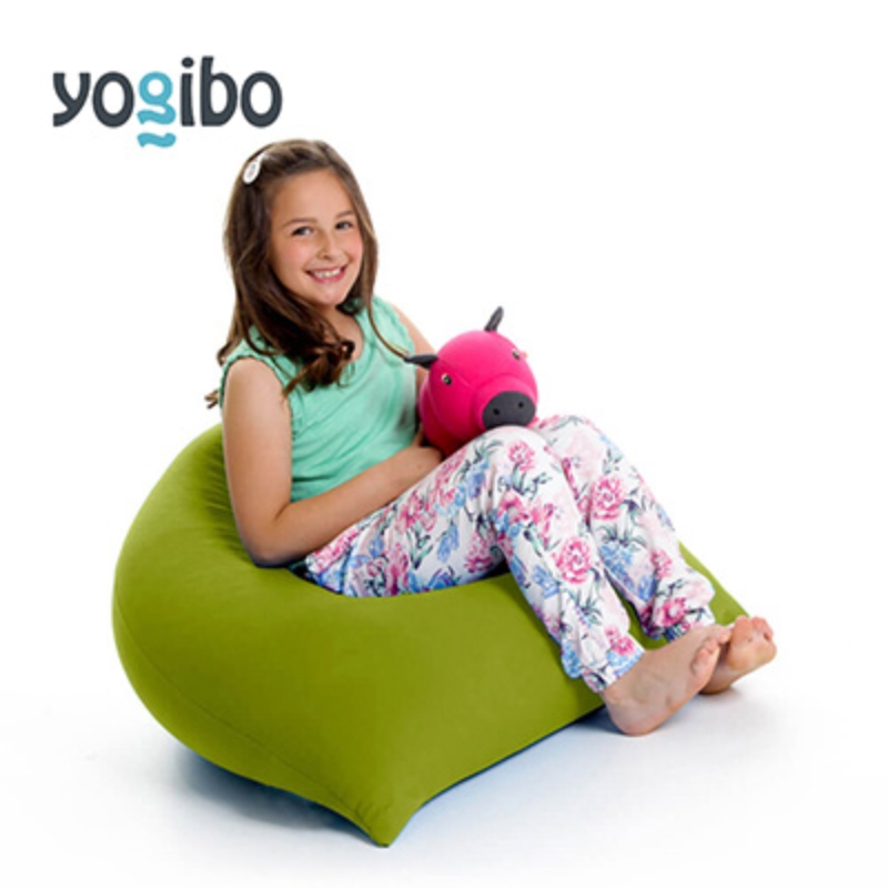 ヨギボー ピラミッド ライムグリーン Yogibo Pyramid ビーズクッション 子ども用 小型 座椅子 三角形 持ち運び キッズ 洗えるカバー 家具 ギフト 大阪府 岸和田市