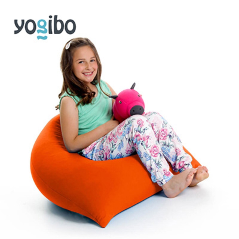 ヨギボー ピラミッド オレンジ Yogibo Pyramid ビーズクッション 子ども用 小型 座椅子 三角形 持ち運び キッズ 洗えるカバー 家具 ギフト 大阪府 岸和田市