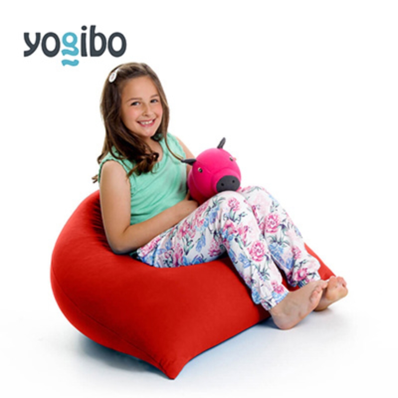 ヨギボー ピラミッド レッド Yogibo Pyramid ビーズクッション 子ども用 小型 座椅子 三角形 持ち運び キッズ 洗えるカバー 家具 ギフト 大阪府 岸和田市