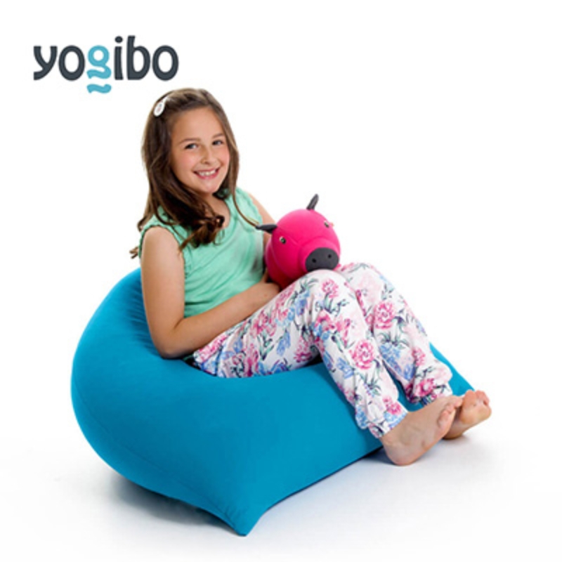 ヨギボー ピラミッド アクアブルー Yogibo Pyramid ビーズクッション 子ども用 小型 座椅子 三角形 持ち運び キッズ 洗えるカバー 家具 ギフト 大阪府 岸和田市