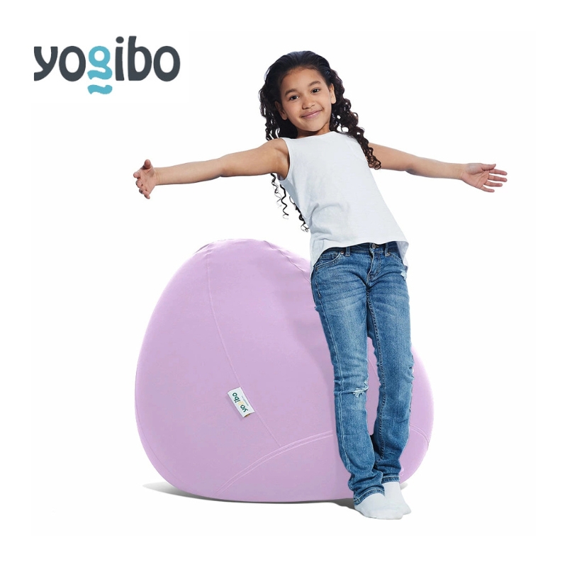 ヨギボー ドロップ ラベンダー Yogibo Drop ビーズクッション 丸型 水滴型 1人掛け ローソファ 座椅子 持ち運び 洗えるカバー インテリア 家具 ギフト 大阪府 岸和田市