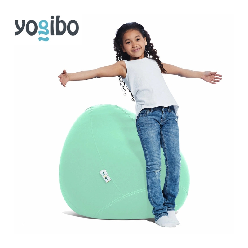 ヨギボー ドロップ ミント Yogibo Drop ビーズクッション 丸型 水滴型 1人掛け ローソファ 座椅子 持ち運び 洗えるカバー インテリア 家具 ギフト 大阪府 岸和田市