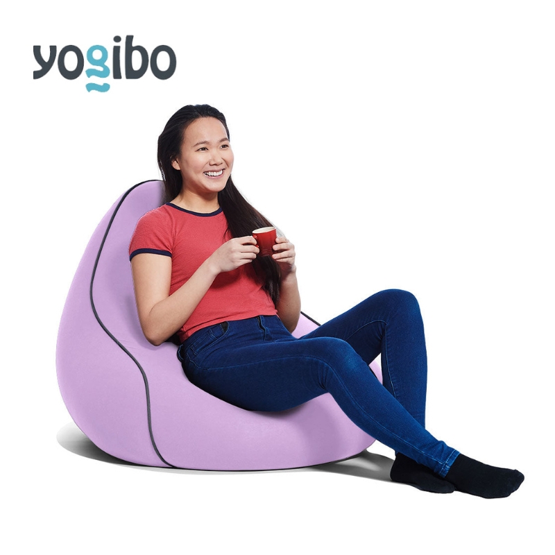 ヨギボー ラウンジャー ラベンダー Yogibo Lounger ビーズクッション 1人掛け 背もたれ ローソファ パーソナルチェア 一人暮らし ゲーム 洗えるカバー 家具 ギフト 大阪府 岸和田市