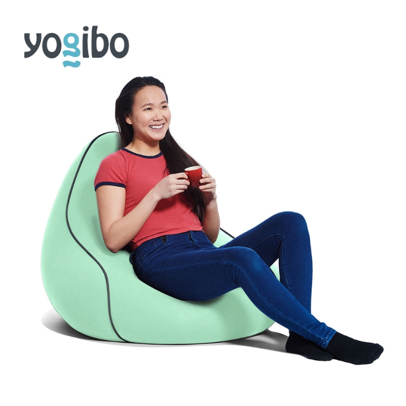 ヨギボー ラウンジャー ミント Yogibo Lounger ビーズクッション 1人掛け 背もたれ ローソファ パーソナルチェア 一人暮らし ゲーム 洗えるカバー 家具 ギフト 大阪府 岸和田市